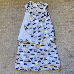 Halo Sleepsack, blue, Fleece, Size Small (3-6 months)